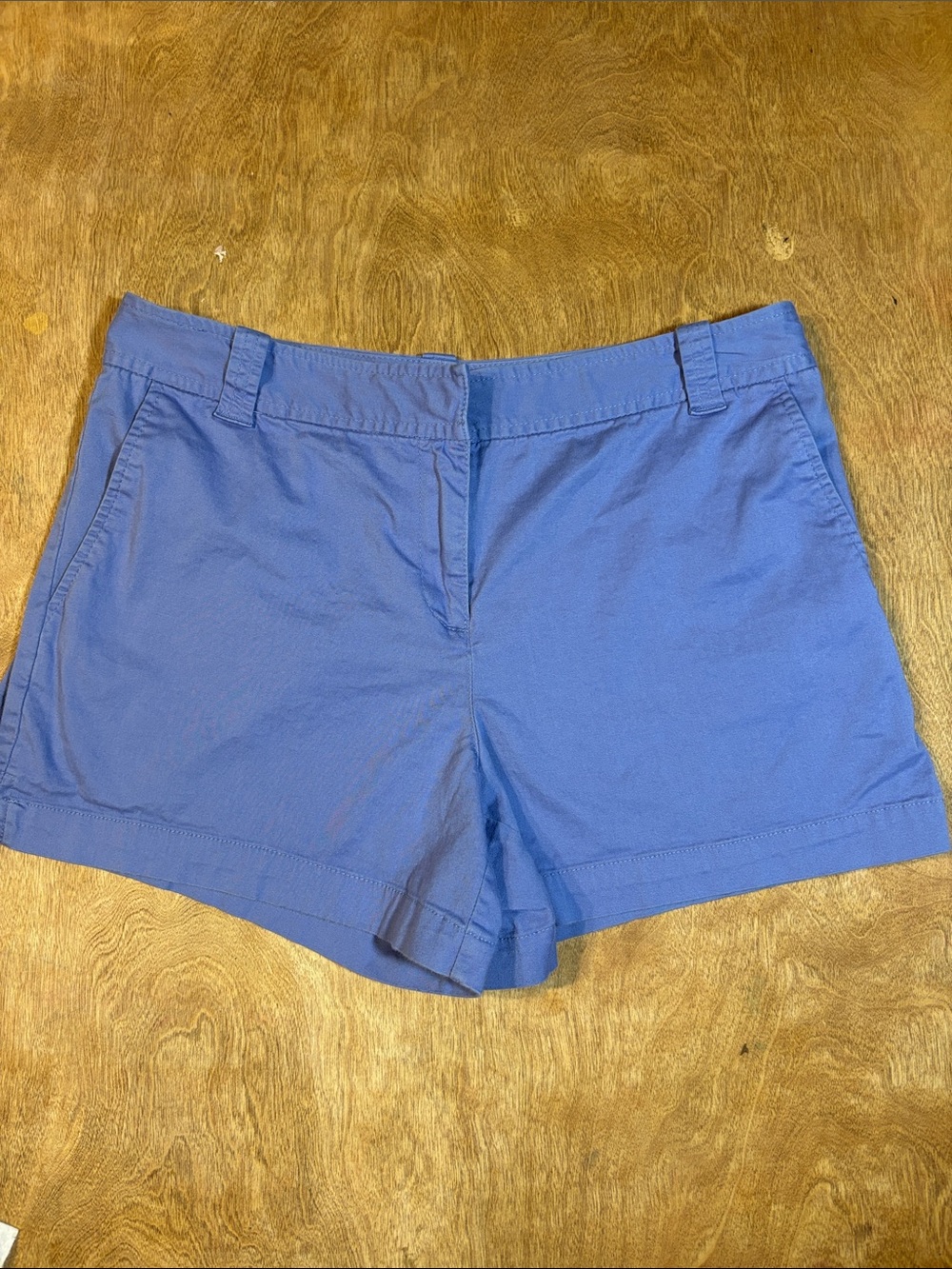 New York & Company Periwinkle Cotton Blend Shorts